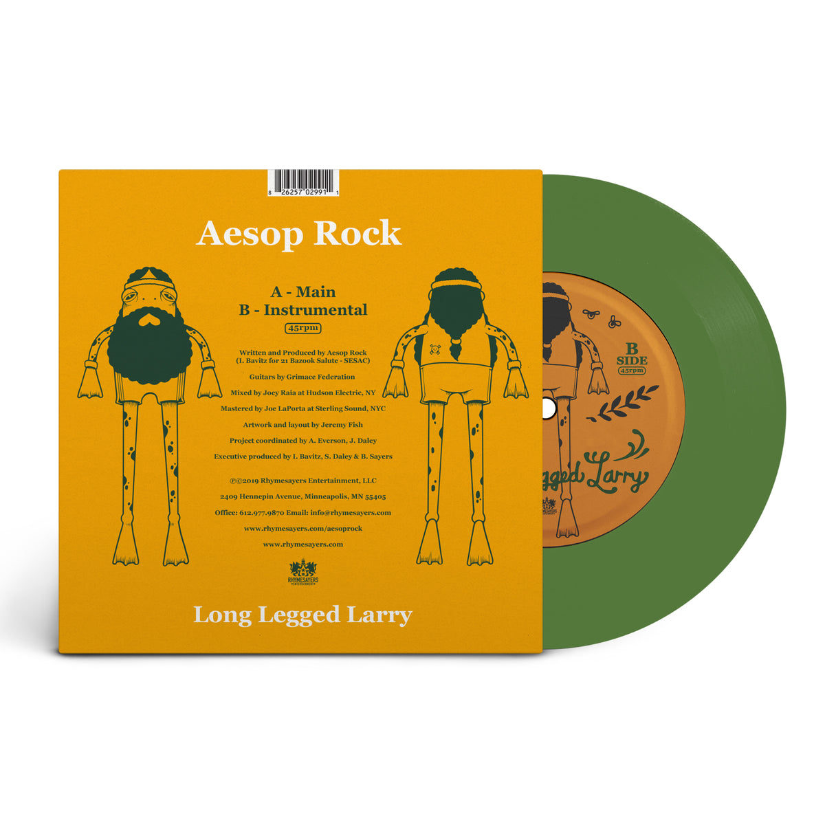 Aesop Rock "Long Legged Larry" 7" Vinyl
