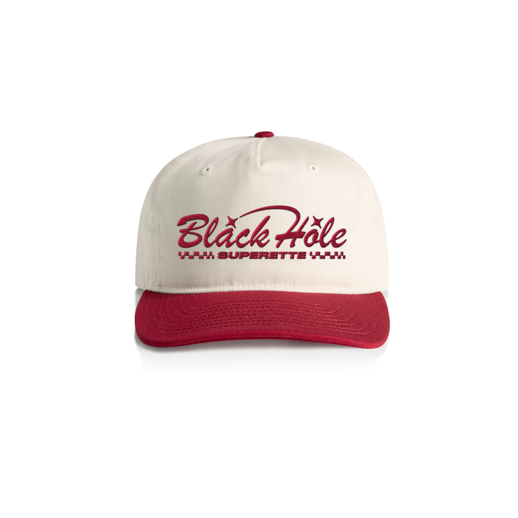 Superette Hat (Natural/Cardinal)