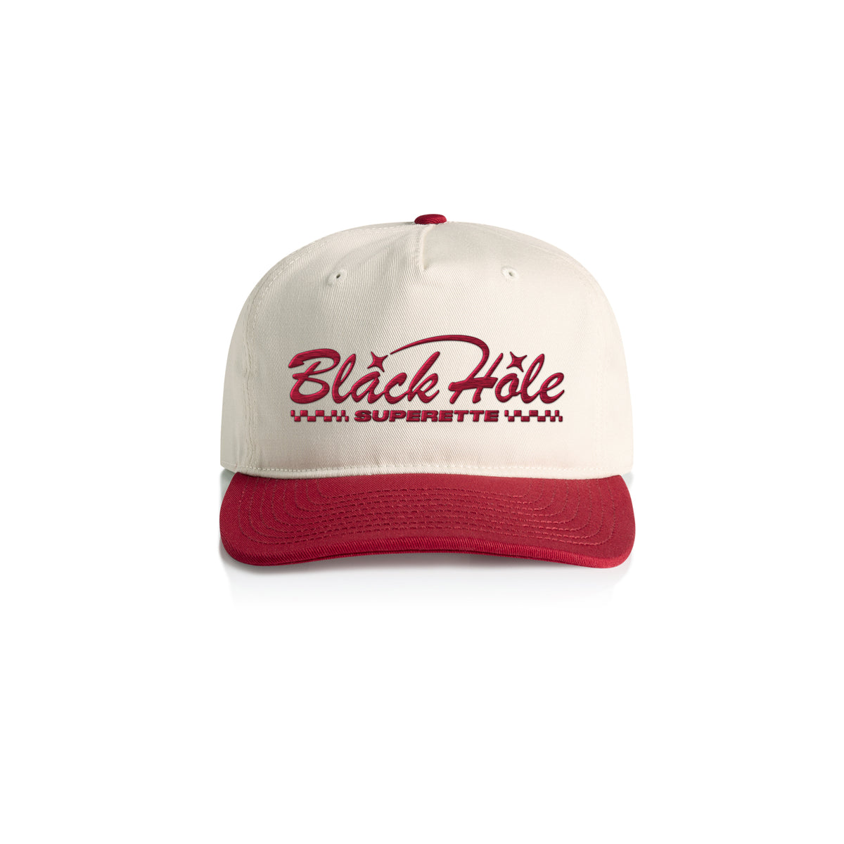 Superette Hat (Natural/Cardinal)