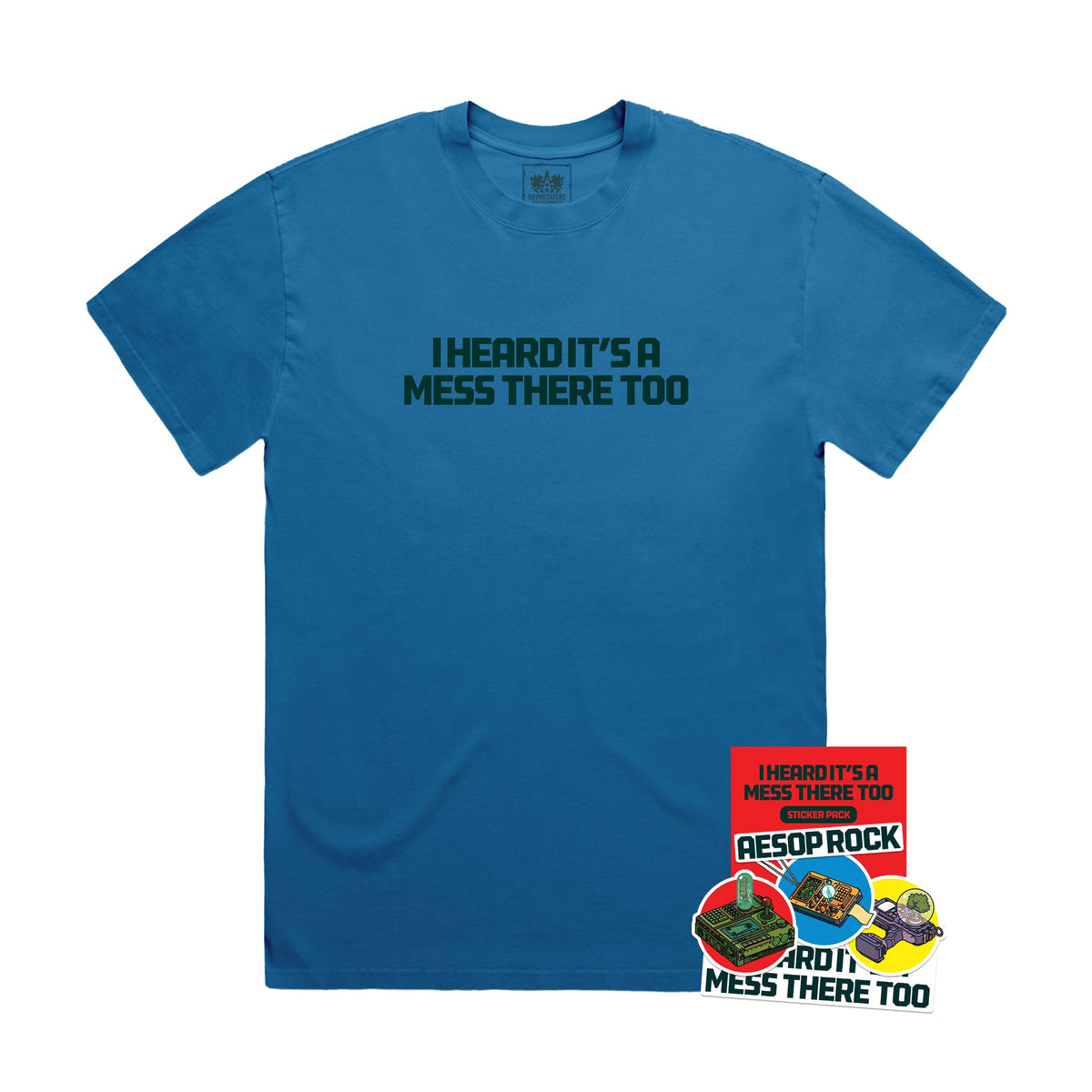 IHIAMTT Shirt (Blue) + Sticker Pack