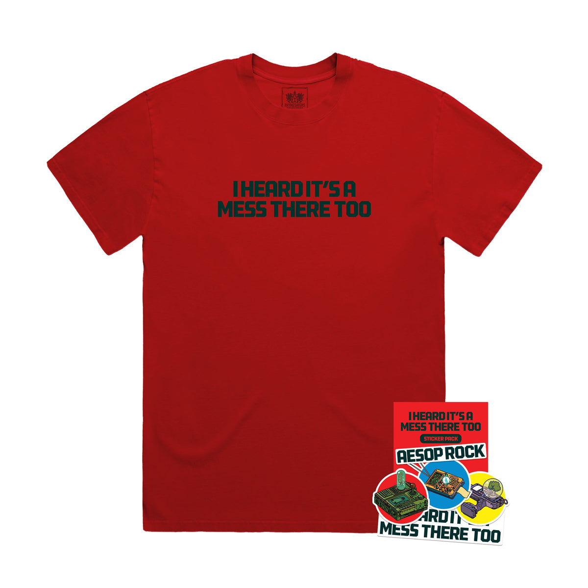 IHIAMTT Shirt (Red) + Sticker Pack