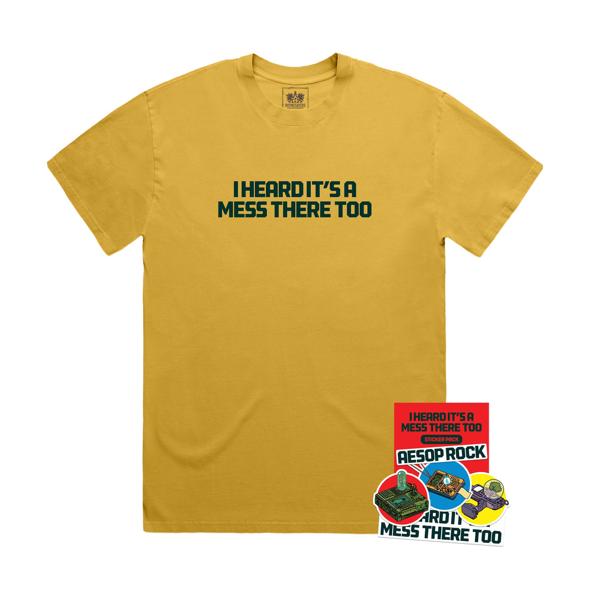 IHIAMTT Shirt (Yellow) + Sticker Pack