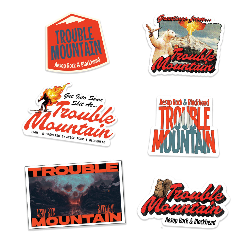 Aesop Rock x Blockhead - “Trouble Mountain” Sticker Pack