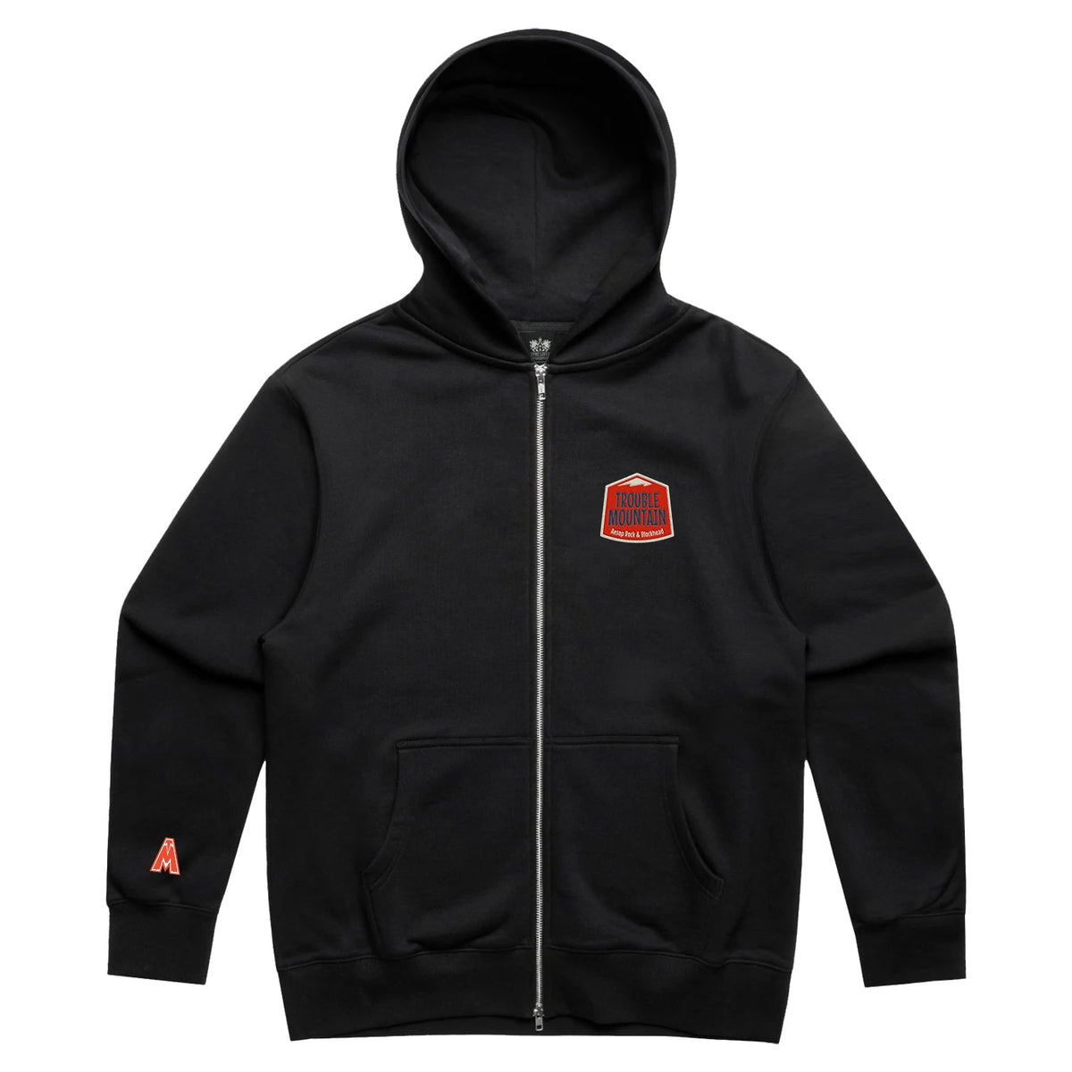 Aesop Rock x Blockhead - “Trouble Mountain” Zip Hoodie (Black)