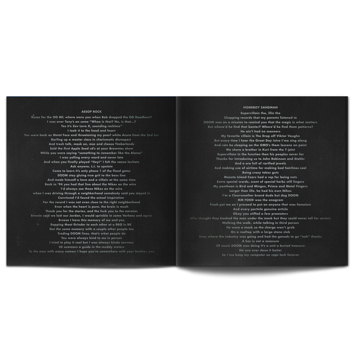 Lice (Aesop Rock & Homeboy Sandman) "Ask Anyone"